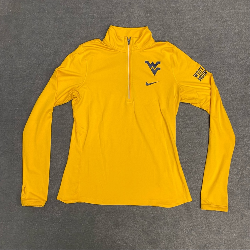 Nike West Virginia Mountaineers Gold Pullover
Dri-Fit
Quarter Zip